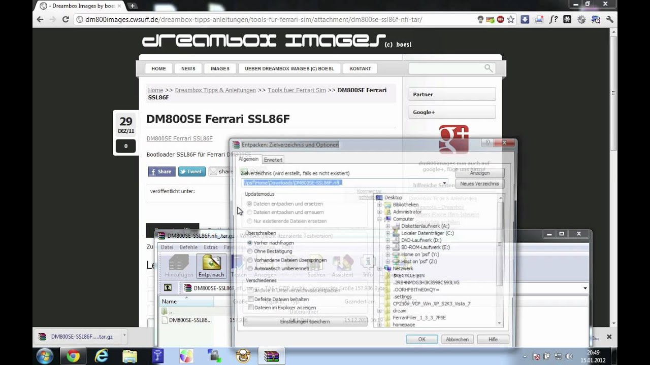 Dreambox 800se dream up dm 500 login